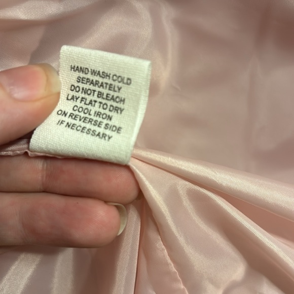 Bucket List Puffer Vest with Ruffle Sleeves Blush Sz L - Picture 6 of 7